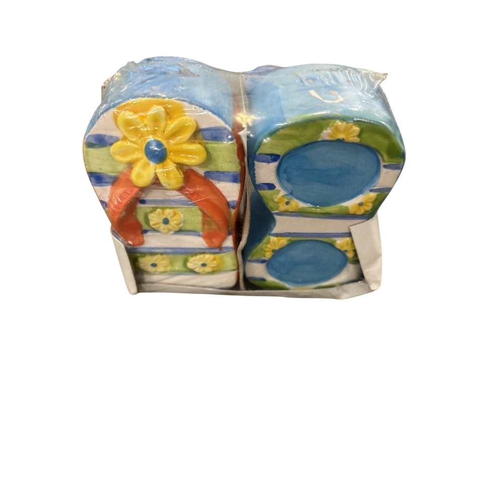 Flip flop And Sunglasses Salt And Pepper Shakers Sealed